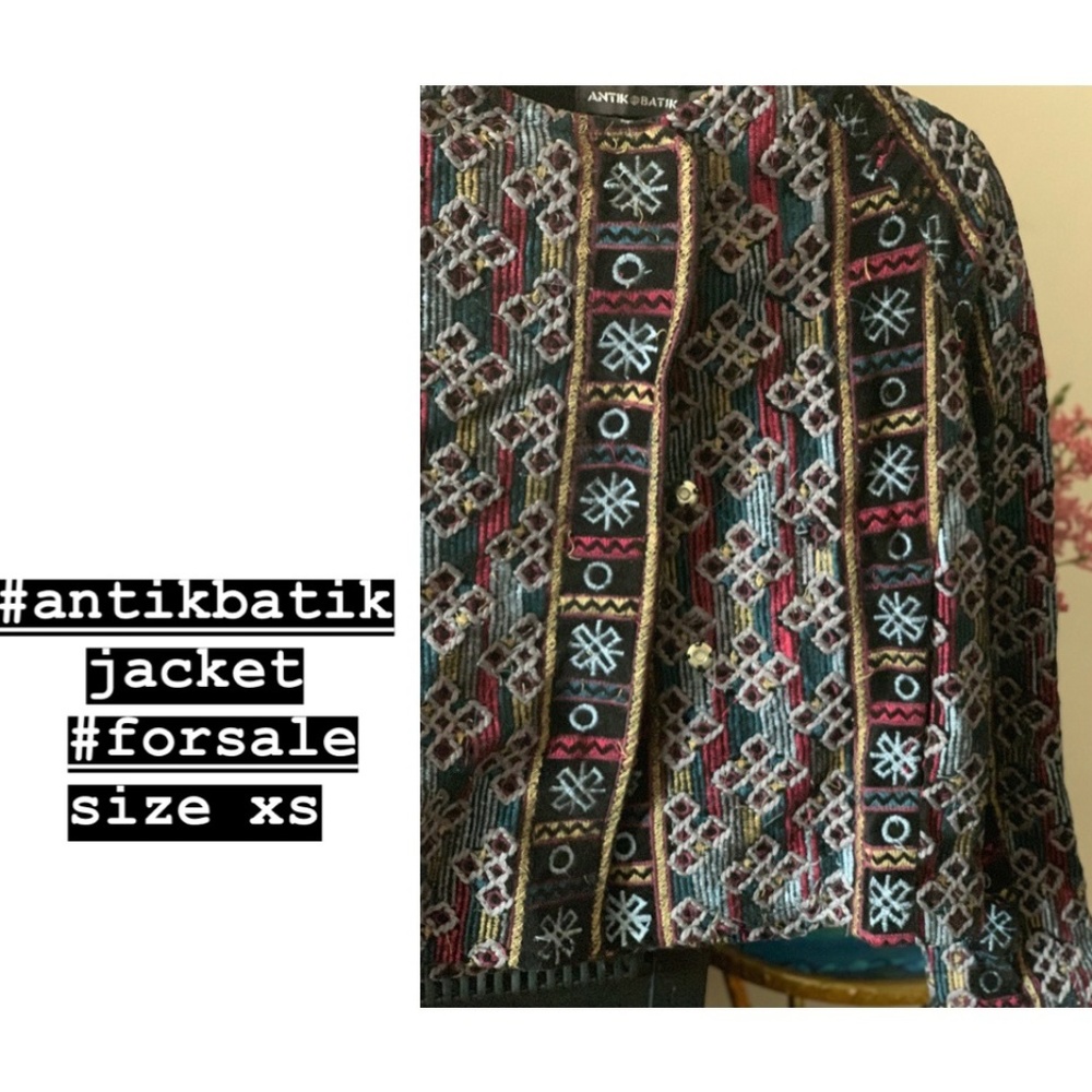Authentic Antik Batik Quilted Patterns Jacket XS